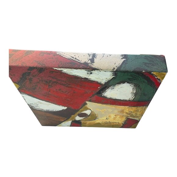 Ryan Radcliffe The Odyssey Series Abstract Painting 14x14x2 Signed Verso 1 Pc. - Picture 3 of 9